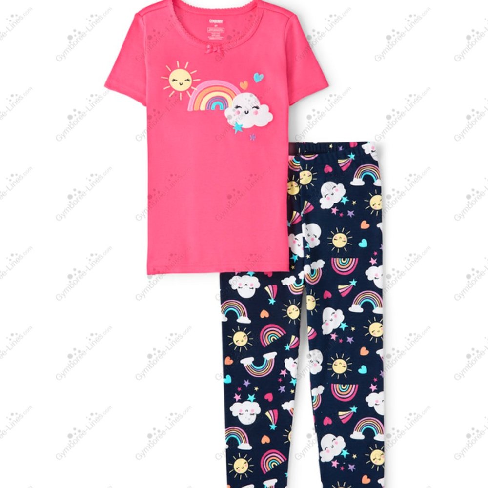 Gymboree Size 12 Rainbows and Clouds Gymmies
